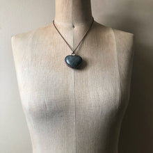 Load image into Gallery viewer, Labradorite Heart Necklace #2