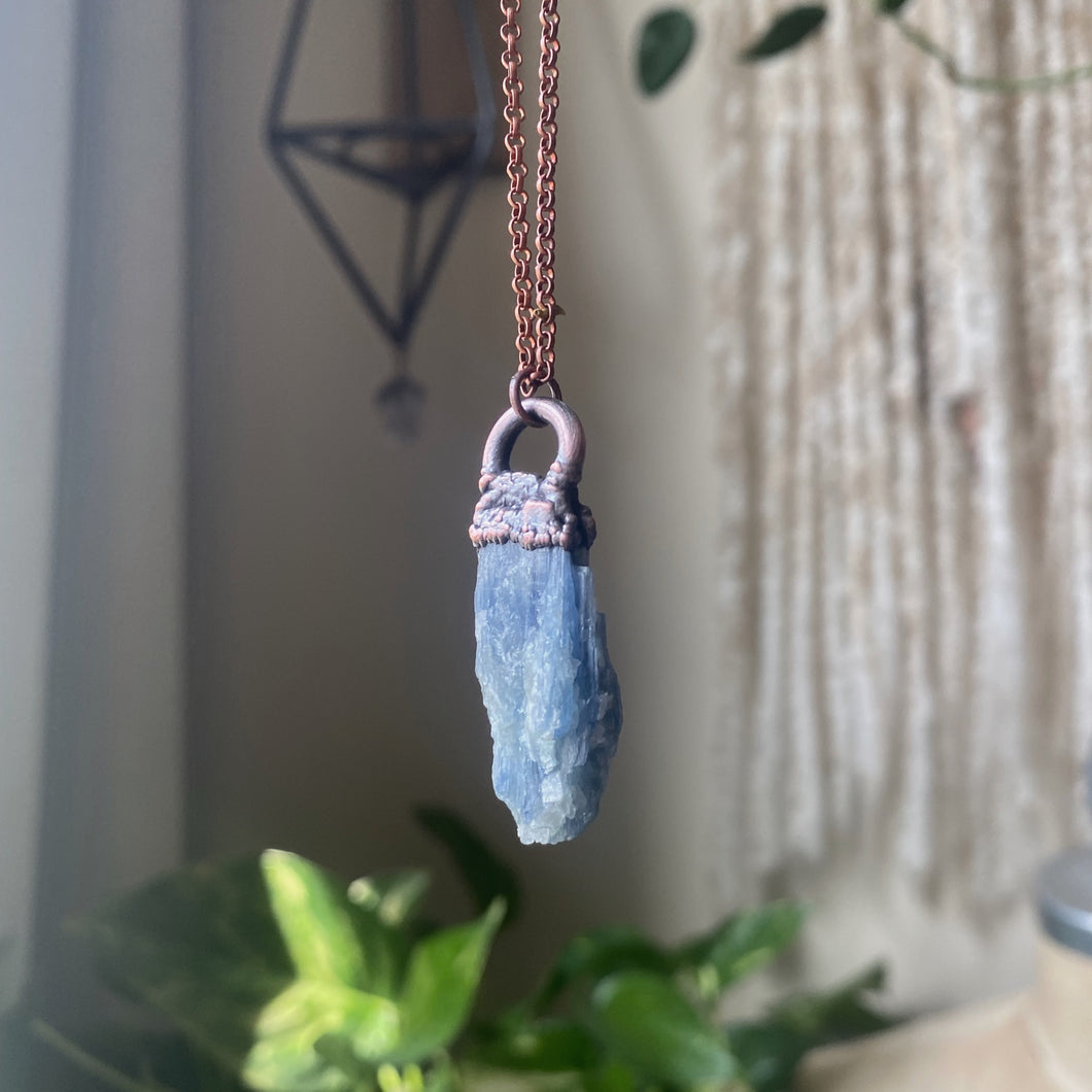 Raw Blue Kyanite Necklace #2 - Ready to Ship