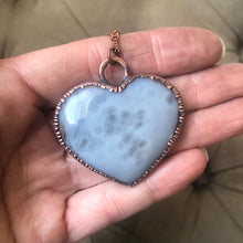 Load image into Gallery viewer, Agate Druzy “Broken Open” Heart Necklace #2 - Ready to Ship