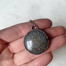 Load image into Gallery viewer, Black Sunstone Full Moon Necklace #3 - Ready to Ship