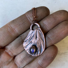 Load image into Gallery viewer, Electroformed Butterfly Wing & Labradorite Necklace #3 - Ready to Ship