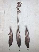 Load image into Gallery viewer, Electroformed Feather Necklace (Standard Style #2) - Moksha Collection