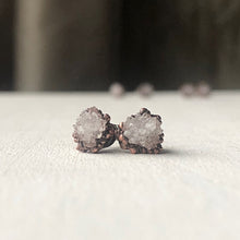 Load image into Gallery viewer, Clear Quartz Druzy Earrings #2 - Ready to Ship
