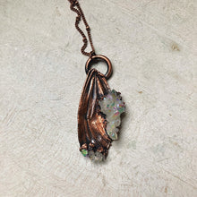 Load image into Gallery viewer, Electroformed Butterfly Wing with Angel Aura Necklace - Ready to Ship
