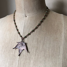 Load image into Gallery viewer, Electroformed Maple Leaf Necklace (Small) - Ready to Ship