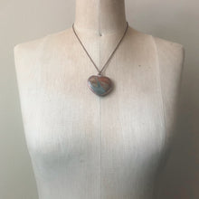 Load image into Gallery viewer, Polychrome Jasper Heart Necklace #12