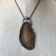 Load image into Gallery viewer, Agate Slice Portal of the Infinite Heart Necklace - Ready to Ship