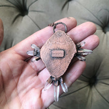 Load image into Gallery viewer, Druzy & Raw Clear Quartz Statement Necklace #2 - Ready to Ship