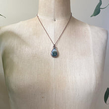 Load image into Gallery viewer, Moss Agate Teardrop Necklace #2- Ready to Ship