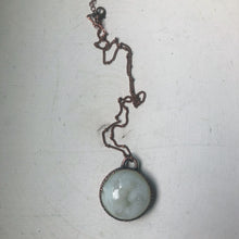 Load image into Gallery viewer, White Agate Druzy Moon Necklace - Ready to Ship