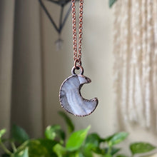 Load image into Gallery viewer, Desert Druzy Crescent Moon Necklace #2 - Ready to Ship
