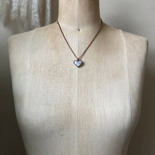 Load image into Gallery viewer, Rainbow Moonstone Heart Necklace #3- Ready to Ship