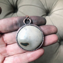 Load image into Gallery viewer, Polychrome Jasper Moon Necklace #10