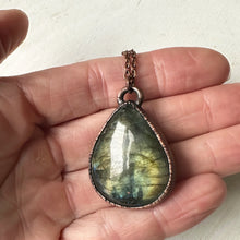 Load image into Gallery viewer, Labradorite Teardrop Necklace - Ready to Ship