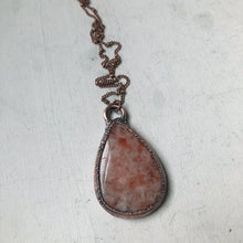 Load image into Gallery viewer, Teardrop Sunstone Necklace - Ready to Ship