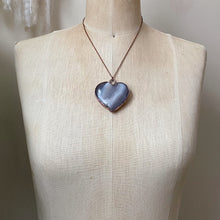 Load image into Gallery viewer, Druzy “Broken Open” Heart Necklace #2 - Ready to Ship