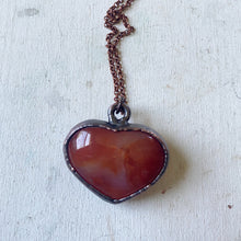 Load image into Gallery viewer, Carnelian Heart Necklace #2 - Ready to Ship