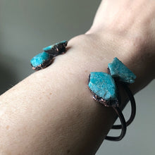 Load image into Gallery viewer, Raw Amazonite Chakra Cuff Bracelet - Made to Order