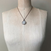 Load image into Gallery viewer, White Moonstone Hexagon Necklace #5 - Ready to Ship