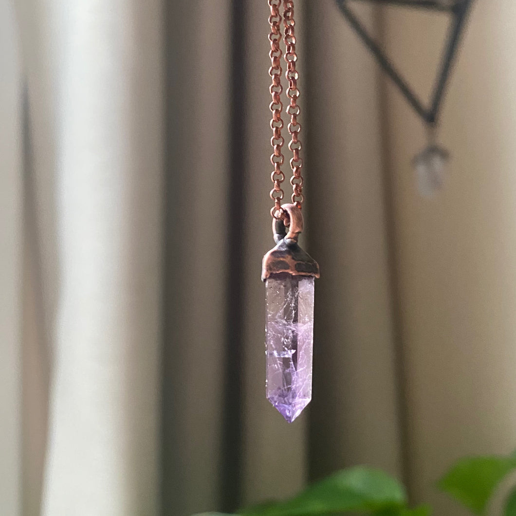 Amethyst Mini Polished Point Necklace #3