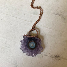 Load image into Gallery viewer, Amethyst Stalactite Slice Necklace #2 - Ready to Ship