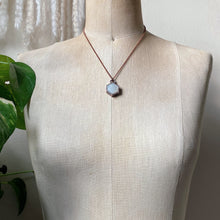 Load image into Gallery viewer, White Moonstone Hexagon Necklace #1 - Ready to Ship