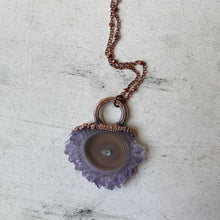 Load image into Gallery viewer, Amethyst Stalactite Slice Necklace #1 - Ready to Ship