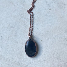 Load image into Gallery viewer, Silver Sheen Obsidian Necklace #1
