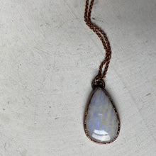 Load image into Gallery viewer, Rainbow Moonstone Teardrop Necklace #1 - Ready to Ship