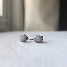 Load image into Gallery viewer, Clear Quartz Druzy Earrings #1 - Ready to Ship