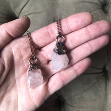 Load image into Gallery viewer, Raw Rose Quartz Necklace - Made to Order