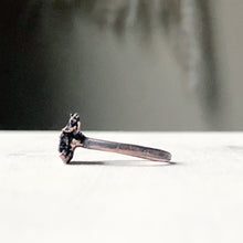 Load image into Gallery viewer, Black Tourmaline Stacking Ring # 1 (Size 7.25)