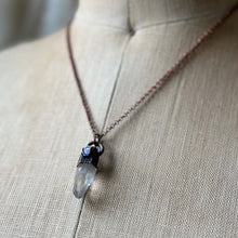 Load image into Gallery viewer, Clear Quartz Point & Raw Opal Necklace #1 - Ready to Ship