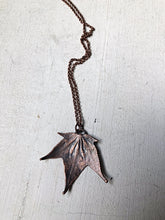 Load image into Gallery viewer, Electroformed Maple Leaf Necklace (Small) - Ready to Ship