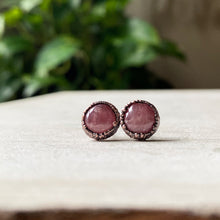 Load image into Gallery viewer, Rhodochrosite Stud Earrings #2