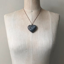Load image into Gallery viewer, Agate Druzy “Broken Open” Heart Necklace #2 - Ready to Ship