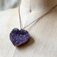 Load image into Gallery viewer, Druzy Heart “Shine On” Necklace #2 - Ready to Ship