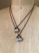 Load image into Gallery viewer, Clear Quartz Druzy Necklace