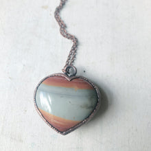 Load image into Gallery viewer, Polychrome Jasper Heart Necklace #3