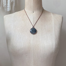 Load image into Gallery viewer, Black Sunstone Full Moon Necklace #1 - Ready to Ship