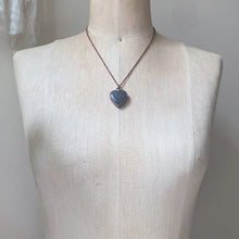 Load image into Gallery viewer, Black Sunstone Heart Necklace #2 - Ready to Ship