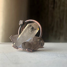 Load image into Gallery viewer, North Star Smoky Quartz Cluster Necklace #2 - Ready to Ship