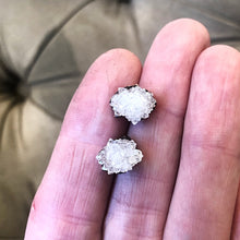 Load image into Gallery viewer, Clear Quartz Druzy Earrings - Ready to Ship