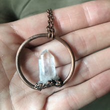 Load image into Gallery viewer, Clear Quartz Point Lantern Necklace - Ready to Ship
