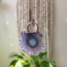 Load image into Gallery viewer, Amethyst Stalactite Slice Necklace #2 - Ready to Ship