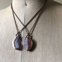 Load image into Gallery viewer, Amethyst Moon Phase Necklaces - Snow Moon Collection