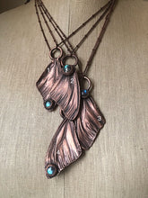 Load image into Gallery viewer, Electroformed Butterfly Wing &amp; Labradorite Necklace - Spring Equinox Collection
