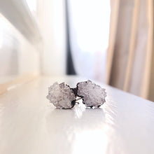 Load image into Gallery viewer, Clear Quartz Druzy Earrings - Ready to Ship