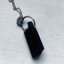 Load image into Gallery viewer, Black Tourmaline & Pink Amethyst Necklace #1