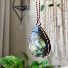 Load image into Gallery viewer, Labradorite Teardrop Necklace #2 - Ready to Ship